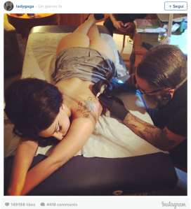 Lady Gaga tatuaggio